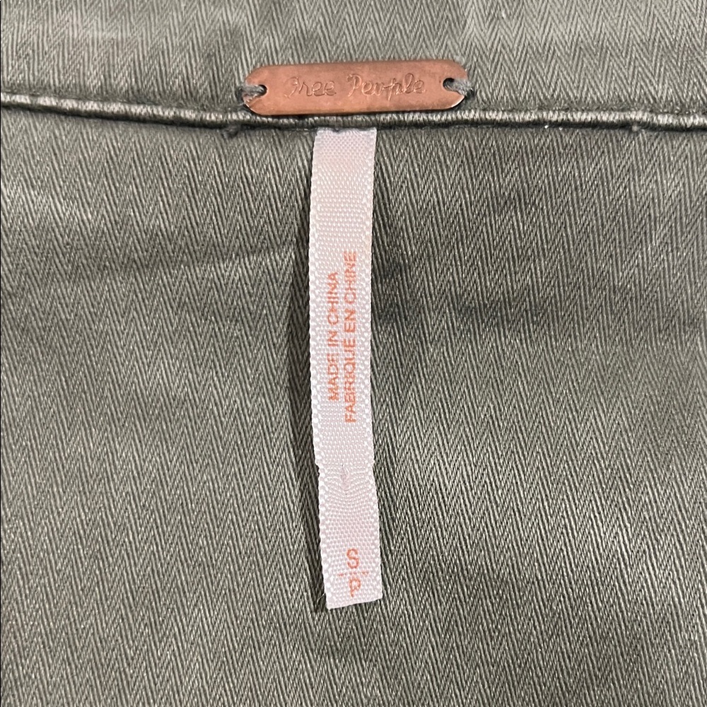 Women's Free People Olive Green Jacket small - Picture 2 of 7